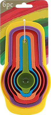N R Enterprise Plastic Measuring Spoon Set(Pack of 6)