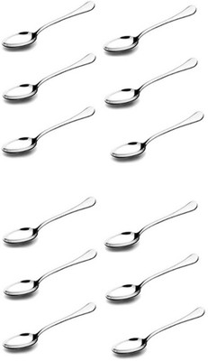 

nationale Stainless Steel Dessert Spoon, Baby Spoon Set(Pack of 12)