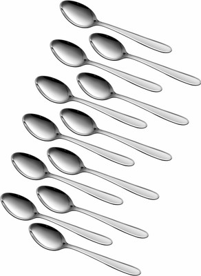

Shri & Sam Sigma Border Stainless Steel Table Spoon Set(Pack of 12)