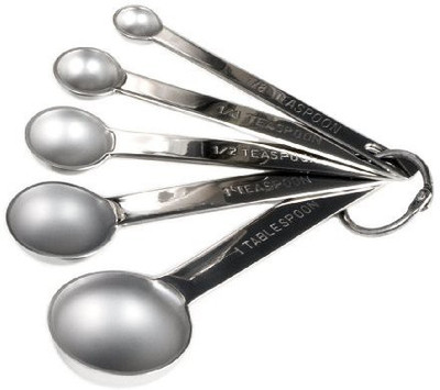 

Cook's Choice Stainless Steel 5 Piece Measuring Spoon Set
