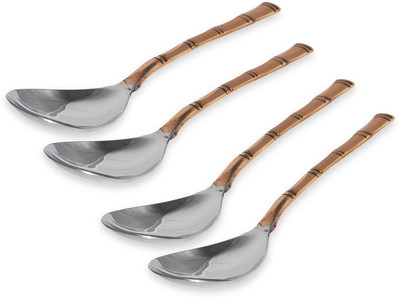 23% OFF on Prisha India Craft Stainless Copper, Steel Serving Spoon Set(Pack of 4) 23% OFF on Prisha India Craft Stainless Copper, Steel Serving Spoon Set(Pack of 4)