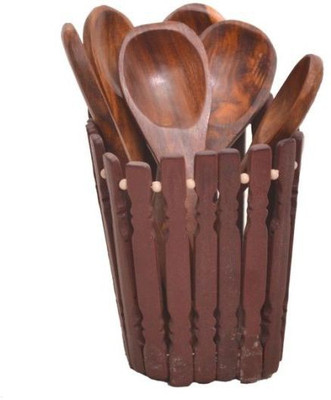 

Onlineshoppee Wood Ladle(Pack of 7)