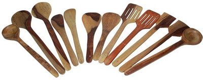 

Craftatoz Wooden Wooden Spoon Set(Pack of 12)