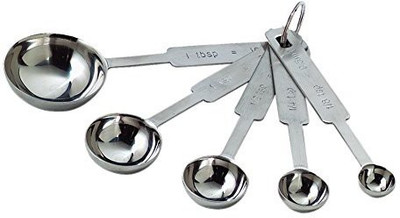 

Tablecraft H722A 5Piece StainlessSteel MeasuringSpoon Set