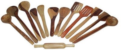 

Desi Karigar Wooden Wooden Spoon Set(Pack of 13)