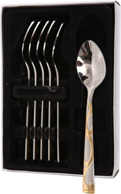 

Mullich Berlin Gold Stainless Steel Table Spoon Set(Pack of 6)