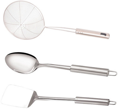 

Petals Stainless Steel Serving Spoon Set(Pack of 3)