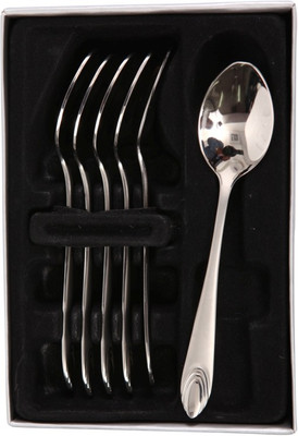 

Mullich Cairo Silver Stainless Steel Table Spoon Set(Pack of 6)