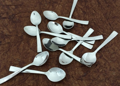 

Bharat Stainless Steel Tea Spoon Set(Pack of 12)