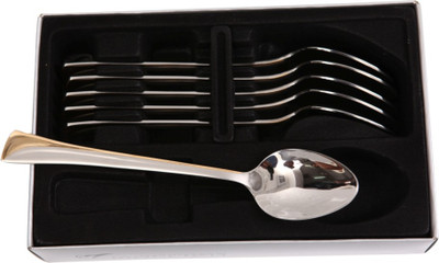 

Mullich Kayla Gold Stainless Steel Table Spoon Set(Pack of 6)