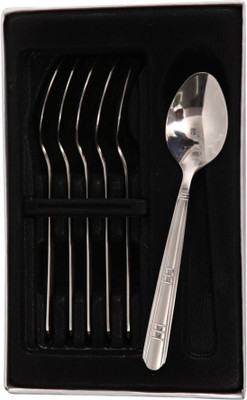 

Mullich Miracle Silver Stainless Steel Table Spoon Set(Pack of 6)