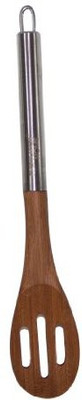 

Natural Home Stainless Steel And Bamboo Slotted Serving Spoon