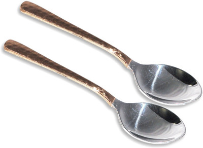 38% OFF on Prisha India Craft Stainless Copper, Steel Serving Spoon Set(Pack of 2) 38% OFF on Prisha India Craft Stainless Copper, Steel Serving Spoon Set(Pack of 2)