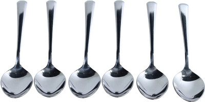 

Brown Village TRIANGULAR Stainless Steel Table Spoon Set(Pack of 6)