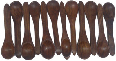 

Craftatoz Wood Cooking Spoon Set(Pack of 12)