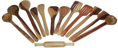 

Bigshoponline Wooden Spatula(Pack of 13)