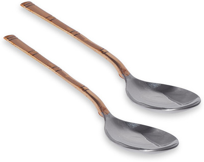 16% OFF on Prisha India Craft Stainless Copper, Steel Serving Spoon Set(Pack of 2) 16% OFF on Prisha India Craft Stainless Copper, Steel Serving Spoon Set(Pack of 2)