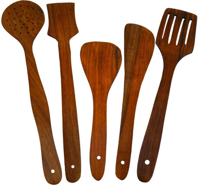 

Alishba Wooden Wooden Spoon Set(Pack of 5)