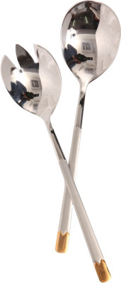 

Mullich Lisbo Gold Stainless Steel Serving Spoon Set(Pack of 2)