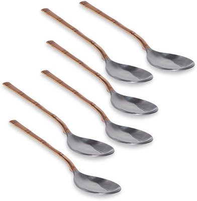 23% OFF on Prisha India Craft Stainless Copper, Steel Serving Spoon Set(Pack of 6) 23% OFF on Prisha India Craft Stainless Copper, Steel Serving Spoon Set(Pack of 6)
