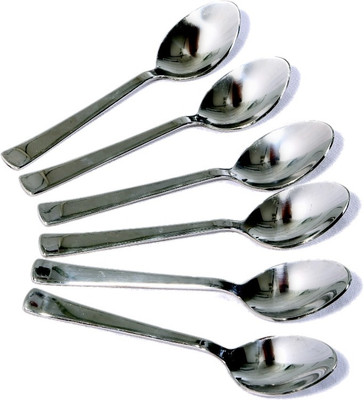 

Sona Squary Priviledge cutlery Stainless Steel Dessert Spoon Set(Pack of 6)