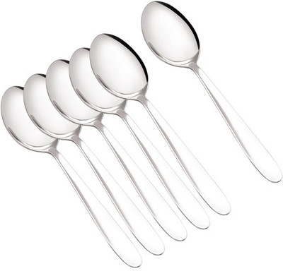 Petals Stainless Steel Dessert Spoon Set(Pack of 6)