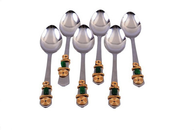 

Jewelkraft Designs Stainless Steel Table Spoon Set(Pack of 6)