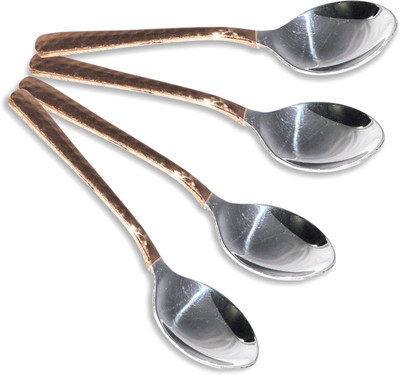 23% OFF on Prisha India Craft Stainless Copper, Steel Serving Spoon Set(Pack of 4) 23% OFF on Prisha India Craft Stainless Copper, Steel Serving Spoon Set(Pack of 4)