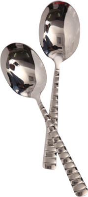 

Mullich Samuel Silver Stainless Steel Serving Spoon Set(Pack of 2)