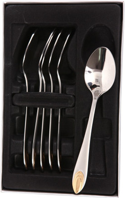 

Mullich Cairo Gold Stainless Steel Baby Spoon Set(Pack of 6)