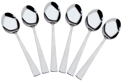 

Elegante Stainless Steel Dessert Spoon Set(Pack of 6)