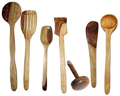 

Craftatoz Wooden Wooden Spoon Set(Pack of 7)