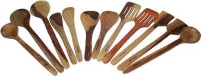 

Onlineshoppee Wooden Serving Spoon Set(Pack of 12)