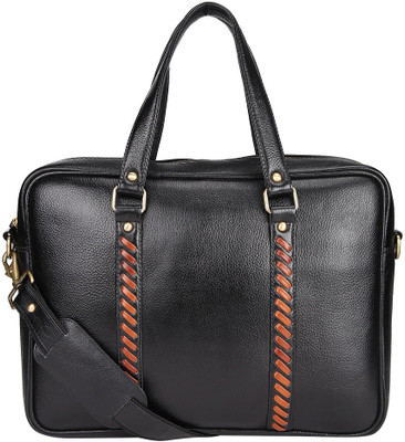 

DIPINDUS Leather Bag Daypack(Black, 2 L)