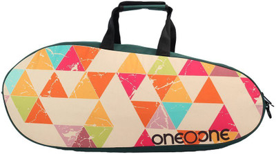 One O One Canvas RBCV01TE Green/Multicolour Kit Bag Multicolor, Kit Bag One O One Badminton Bag