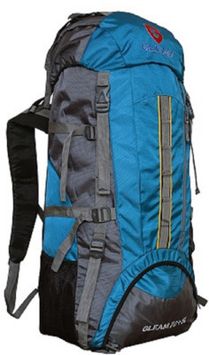 

Gleam CLIMATE PROOF Mountain Trekking & Hiking BACKPACK(Blue, Rucksack)