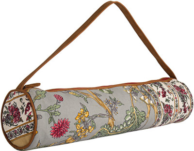 

JaipurSe Floral Printed Cotton Fabric Yoga Mat Bag(Grey, Kit Bag)
