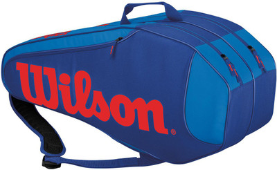 

Wilson Burn Team Rush 6 Pack Racquet Bag(Multicolor, Kit Bag), Blue;red