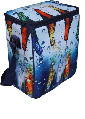 

Bags R Us 6 Bottle Design Chiller Bag(Blue, Sling Bag, Multicolor