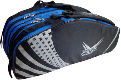 

Thrax Pro series Badminton Kit bag(Multicolor, Kit Bag), Black;blue