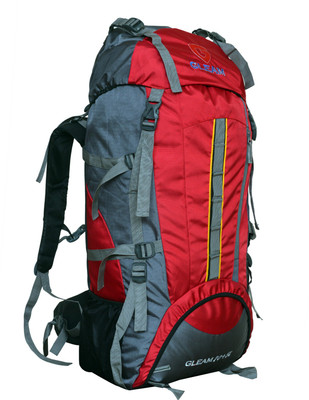 

Gleam Mountain Trekking & Hiking 75 Ltrs Backpack(Red, Backpack