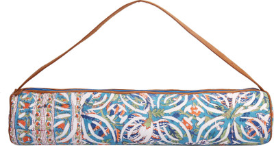 

JaipurSe Multi Color Cotton Printed Light Weight Exercise Women - Fits Large Size Yoga Mat Bag(Multicolor, Kit Bag)