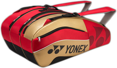

Yonex Sunr 8529 Tg Bt9 Sr Racquet Bag(Multicolor, Kit Bag), Gold;red