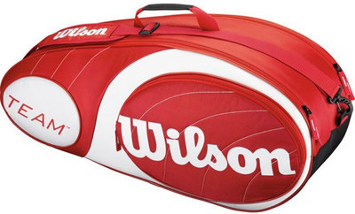 

Wilson Team 6 Kit Bag(Red, Kit Bag), Red;white