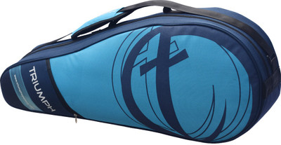 

Triumph Pro-302 6 Racket Badminton Bag(Multicolor, Kit Bag, Blue;grey