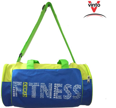 

Vinto FITNESS CRAZY WORDS STYLE BLUE GREEN Duffel(Multicolor, Kit Bag