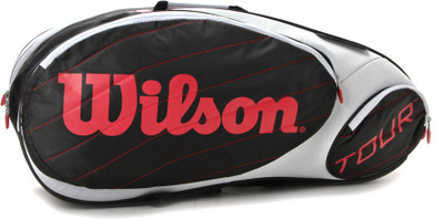 

Wilson Tour 9PK Kit Bag(Multicolor), Black;red;white