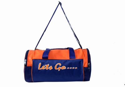 

Mannan LETS GO.. BACKPACK(Multicolor, Kit Bag, Nevy/orange
