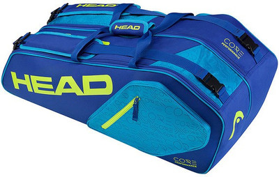 

Head CORE 6R COMBI Tennis Kit Bag(Blue, Kit Bag, Blue|yellow