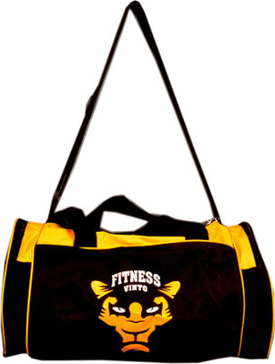 

Vinto FITNESS YELLOW BLACK MULTIPURPOSE Duffel(Black, Kit Bag